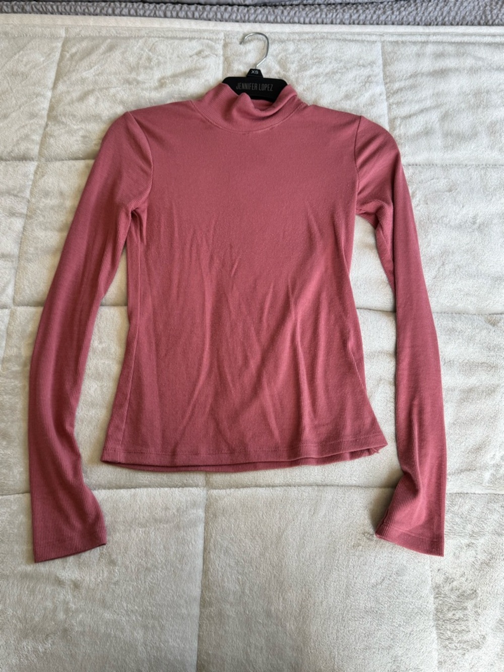 SO Dusty Rose Long Sleeve Mock Neck Top